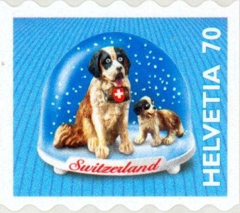 Sint Bernard kerstzegel