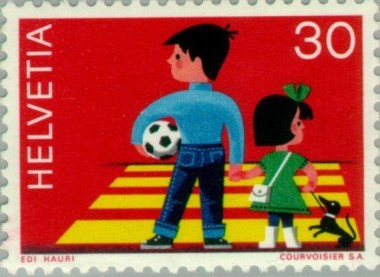 Kinderen op zebrapad