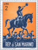 Hound master on horseback