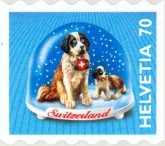 Sint Bernard kerstzegel